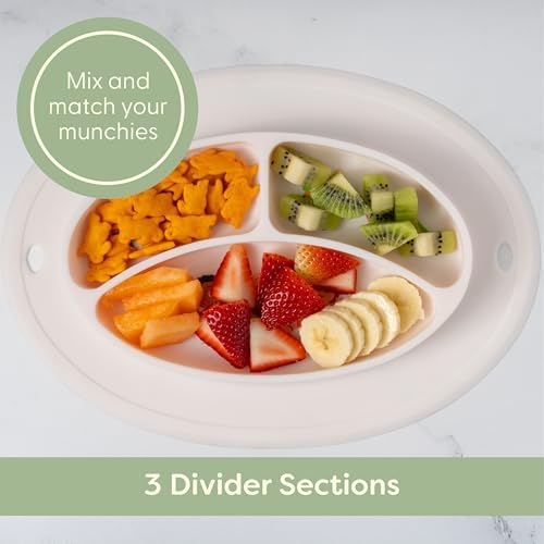 UpwardBaby CoComelon Silicone Plate - Suction Non-Slip Reusable Toddler Feeding Solution