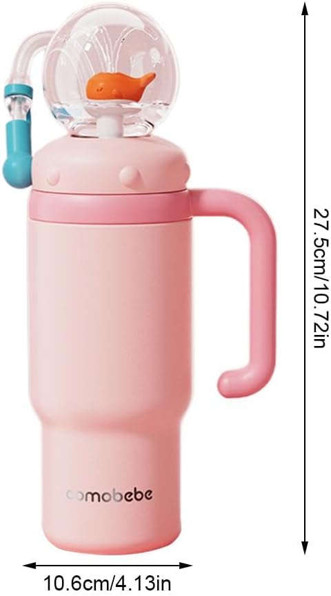 UOYOTT 24Oz Whale Squirt Kids Cup with Fountain