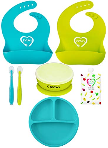 EVLAS Baby Feeding Set for Mess-Free Meals