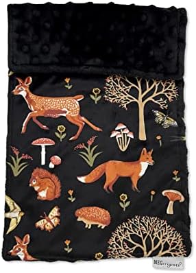 MEG Original Baby Boy Minky Burp Cloth Set of 5 Forest Friends