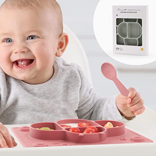 ROCCED Suction Plates Utensils Set for Baby and Toddlers