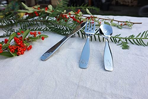 Exzact Kids Flatware Set 12pcs with Dinosaurs