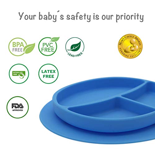Kcuina Suction Plate for Baby Toddler