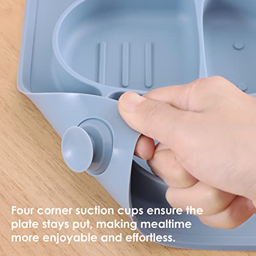 ROCCED Suction Plates Utensils Set for Baby and Toddlers