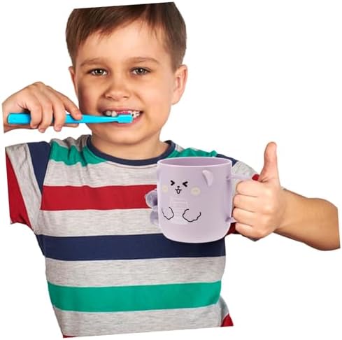 Cabilock 3D Bear Toothbrush Cups Reusable Plastic