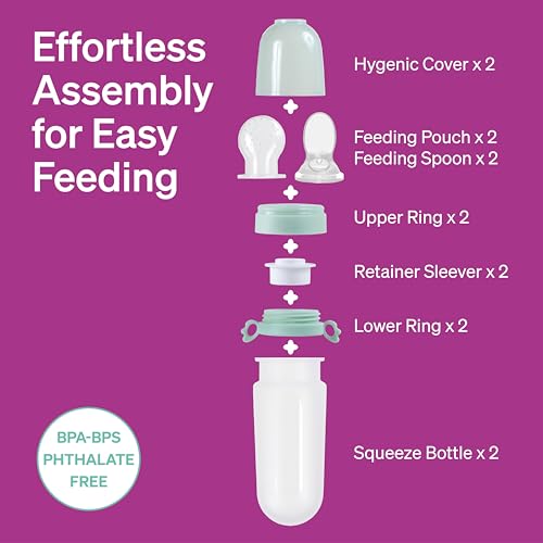 LoveNoobs Baby Food Dispenser 2 Count BPA Free