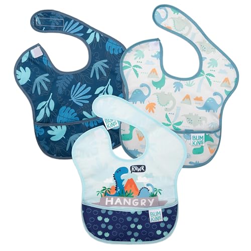 Bumkins Baby Bibs for Boys and Girls 3-Pack Set