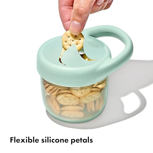 OXO Tot Snack Cup with Lid 2 Pack Opal Blossom