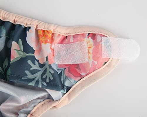 Newborn Baby Cloth Diaper Cover with Hook Loop Blue Dinosaurs