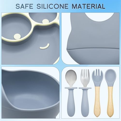 zmkele Silicone Baby Feeding Set 11pcs for 6 Months