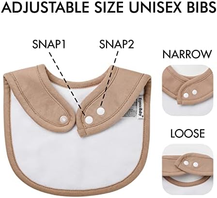 egmao baby 10 Pack Snap Bibs for Newborns