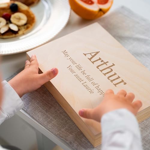 Personalized Wooden Flatware Set for Kids - Engraved with Name
