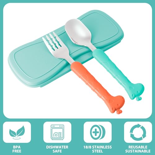 Lohodo Toddler Utensils Set with Travel Case