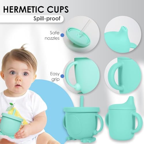 Bluet B 11pcs Silicone Baby Feeding Set - Green