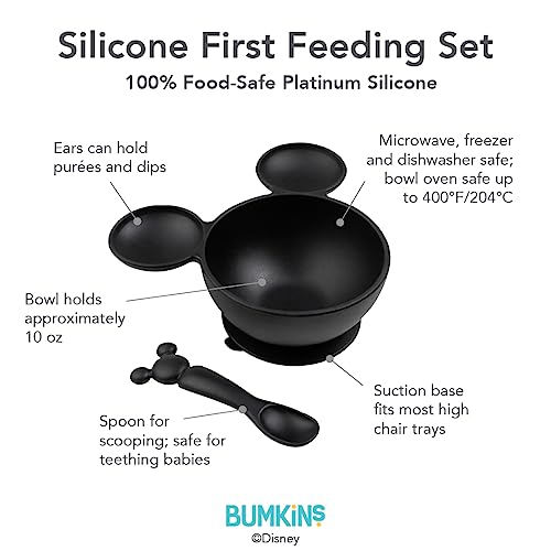 Bumkins Disney Baby Bowl with Suction and Spoon 1