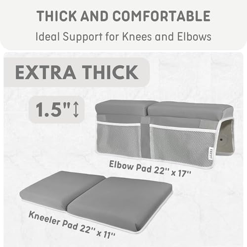 LILEKA Baby Bath Kneeler and Elbow Rest Pad Set