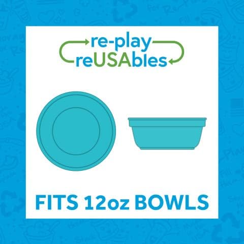 Re-Play 12 Oz Reusable Plastic Bowls Pack of 4
