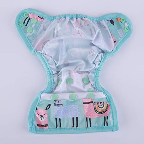 Sigzagor Newborn Baby Diaper Nappy Cover 8lbs-10lbs Blue Alpaca