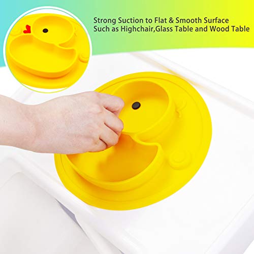 Lightening Baby Plate Silicone Toddler Suction Plate