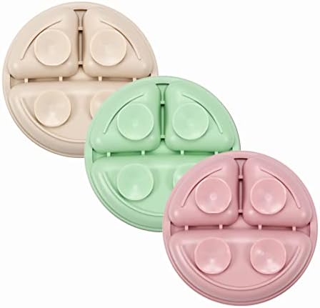 PandaEar Silicone Suction Plates for Babies 3 Pack