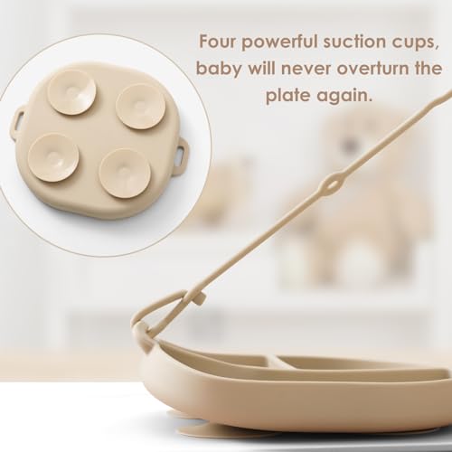 Andy Bear All-in-one Suction Baby Plates Set