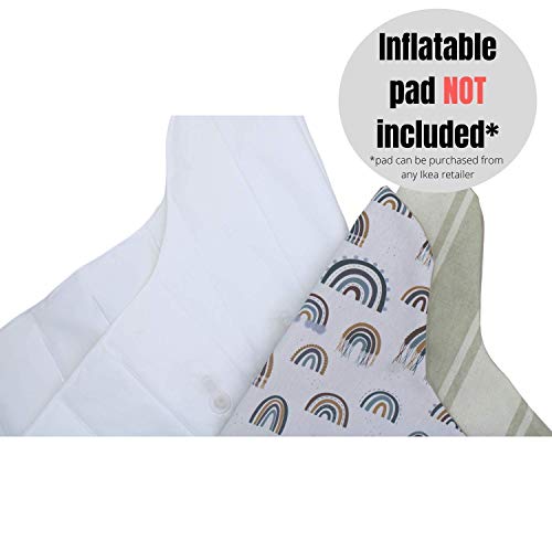 Handmade High Chair Cover with Rainbow Design