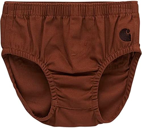 Carhartt Baby Canvas Diaper Cover Brown 6M