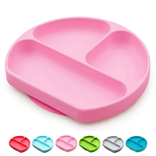 Baby Drom Silicone Suction Plates for Self-Feeding