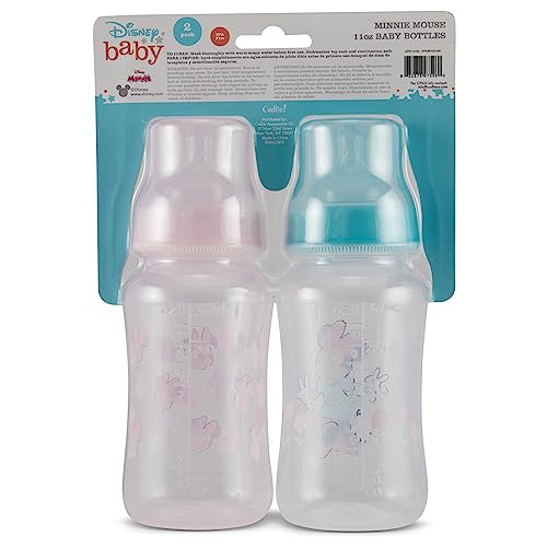 Disney Minnie Mouse 11 oz Baby Bottles 2 Pack 1