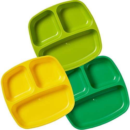 ECR4Kids My First Meal Pal 3-Pack Divided Plates