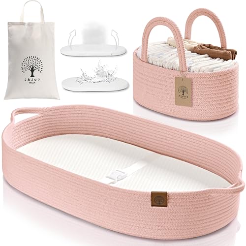 JJOO Baby Changing Basket with Diaper Caddy 1