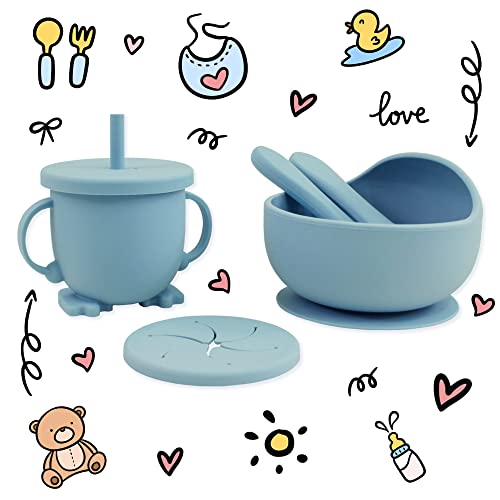 10 Piece Self-Feeding Dining Set for Baby Toddler