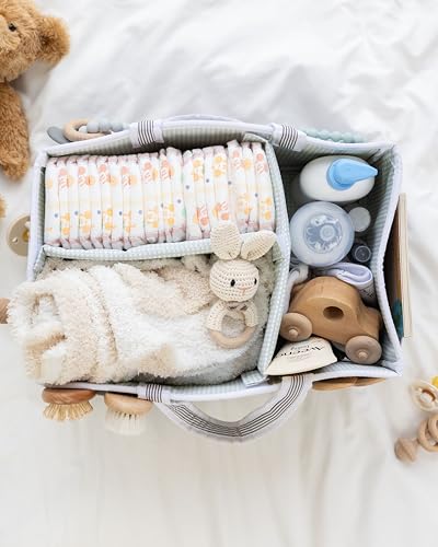 Lily Miles Diaper Caddy - Large Organize Tote for Newborn Essentials