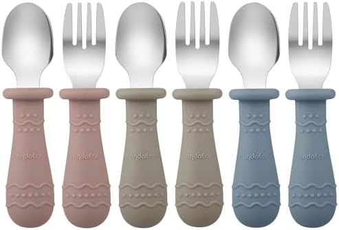 PandaEar Silicone Baby Feeding Set Toddler Utensils