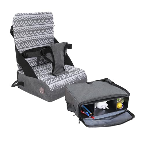 Dreambaby Grab N Go Travel Booster Seat with Storage Grey