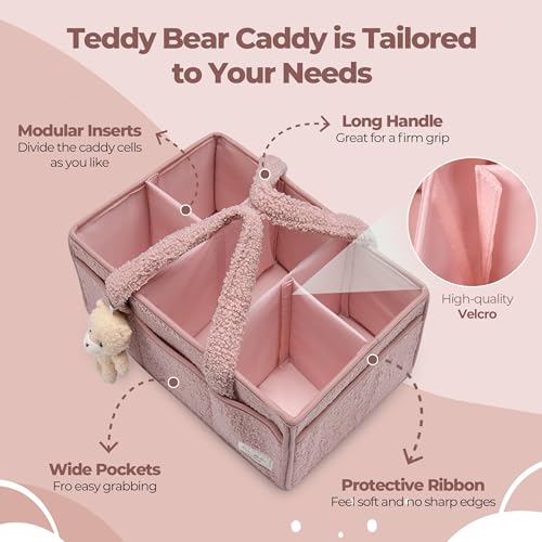 PeraBella Baby Diaper Caddy Organizer with Handle