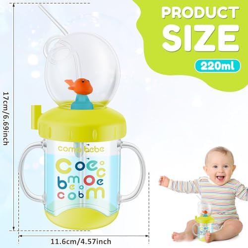 Cute Whale Sippy Cup with Spouting Effect and Leak Proof Design
