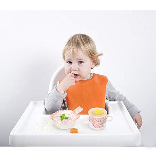 shopwithgreen 7Pcs Bamboo Kids Dinnerware Set