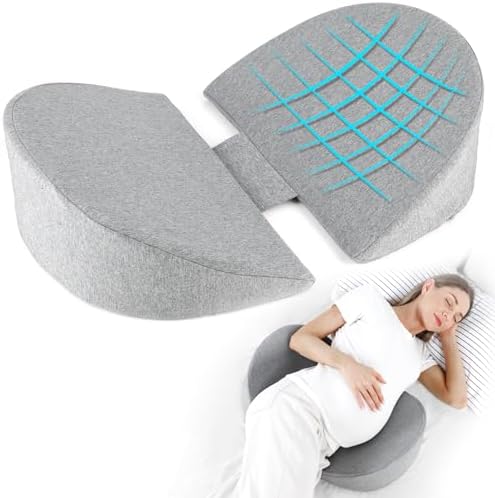 WEIKA Pregnancy Pillow with Memory Foam and Adjustable Support