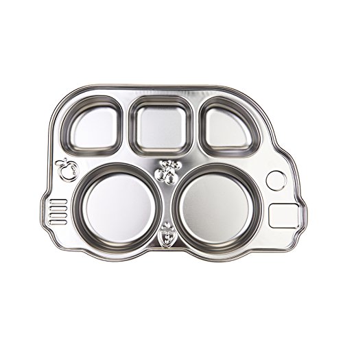 Innobaby Orange Bus Plate with Airtight Lid BPA Free