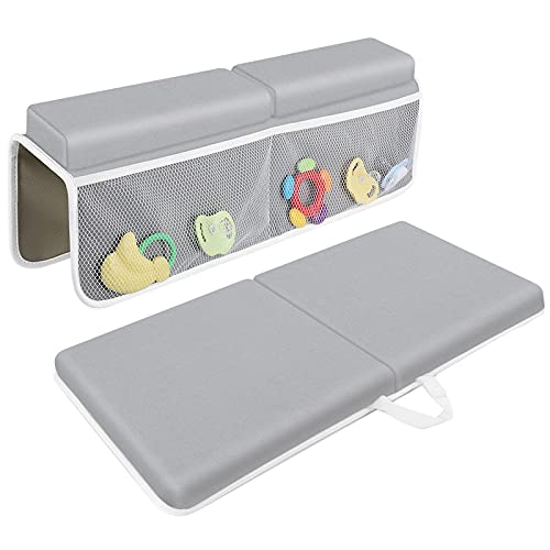 JJGoo Bath Kneeler with Elbow Rest Pad Set - Gray 1