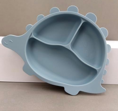Dinosaur Feeding Silicone Baby Plate - No BPA
