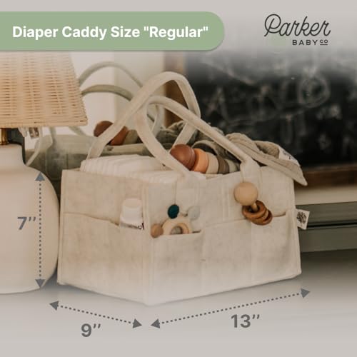 Parker Baby Diaper Caddy - White Regular