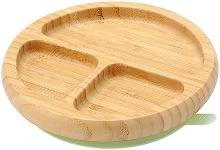 Bamboo Plates for Babies and Kids Green
