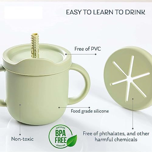 Bamboo Plates for Babies and Kids Green