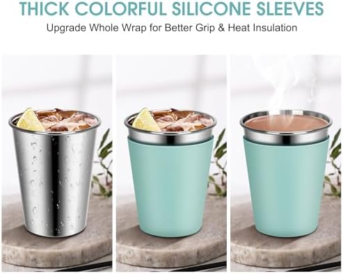 Rommeka 12oz Sippy Cups with Straws and Lids