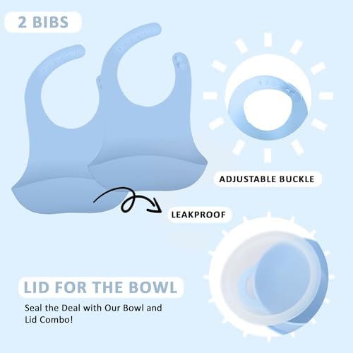 Positive Pieces Silicone Baby Feeding Set for 6-Month Old Babies 1