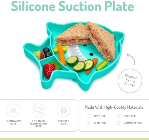 melii Divided Silicone Suction Plate for Babies and Toddlers