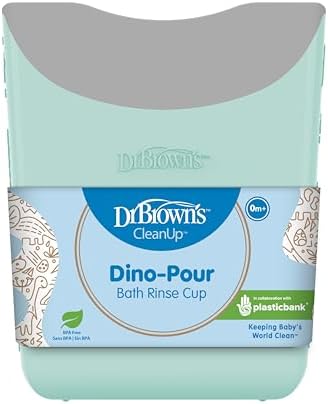 Dr Browns Dino-Pour Baby Bath Rinse Cup Tear-Free BPA Free