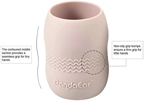 PandaEar Silicone Baby Feeding Set 2 Pack - BPA Free Divided Plate Cups